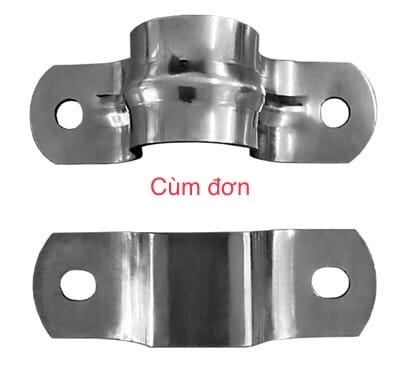Cùm Đỡ Ống & Cùm Đỡ Vè Xe Tải Inox 304 - ảnh 3
