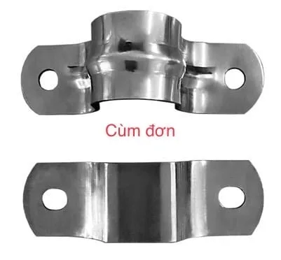 Cùm Đỡ Ống & Cùm Đỡ Vè Xe Tải Inox 304 - ảnh 3